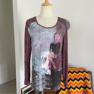 Aventures Des Toiles Woman Printed Long Sleeve Top